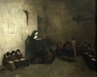 Interior of a School for Orphaned Girls, 1850